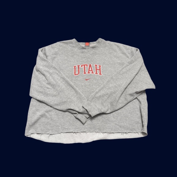 Nike Sweaters - Nike Gray Sweatshirt with Red UTAH Lettering